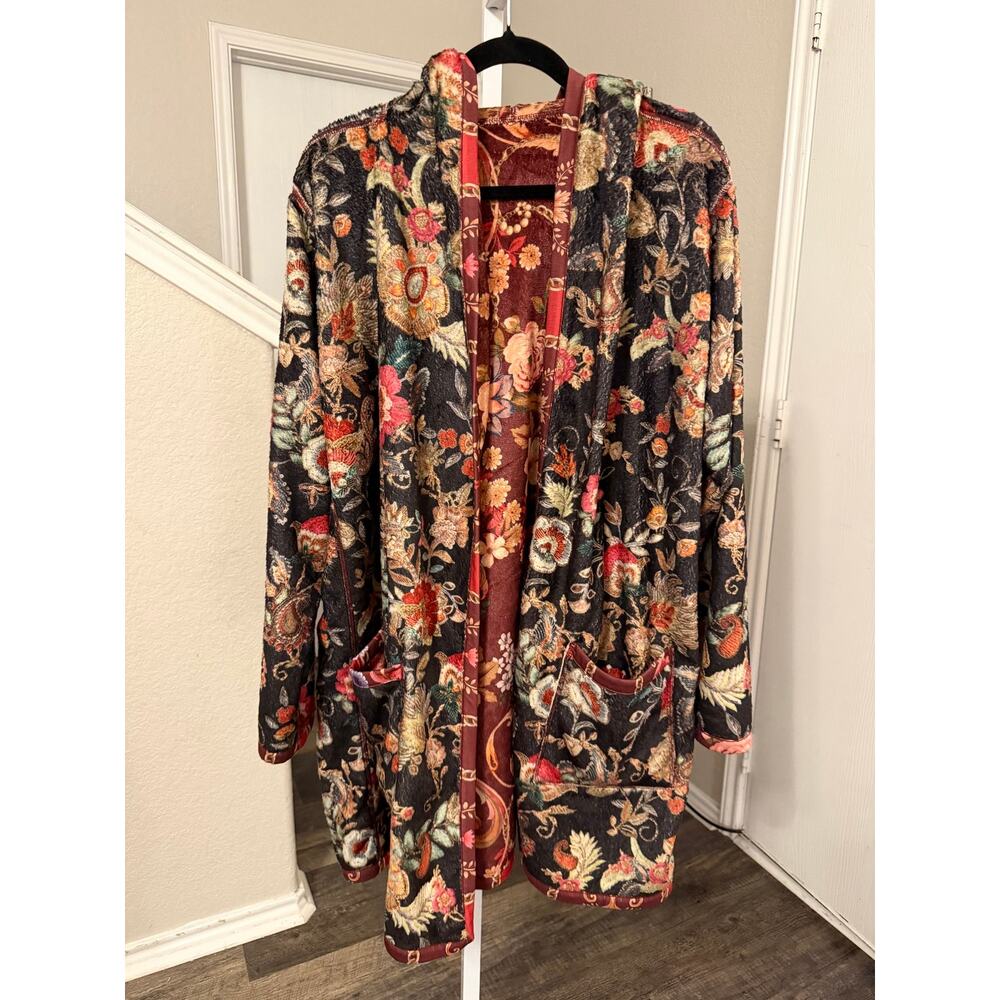 Johnny Was Midi Sherpa Reversible Jacket Rolanda Size XXL New With Tag - Picture 4 of 5